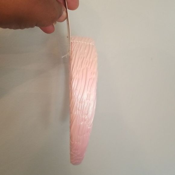 Sophi Pink Irredescent Ruched Puffy Headband NWT Elegant - Picture 3 of 4